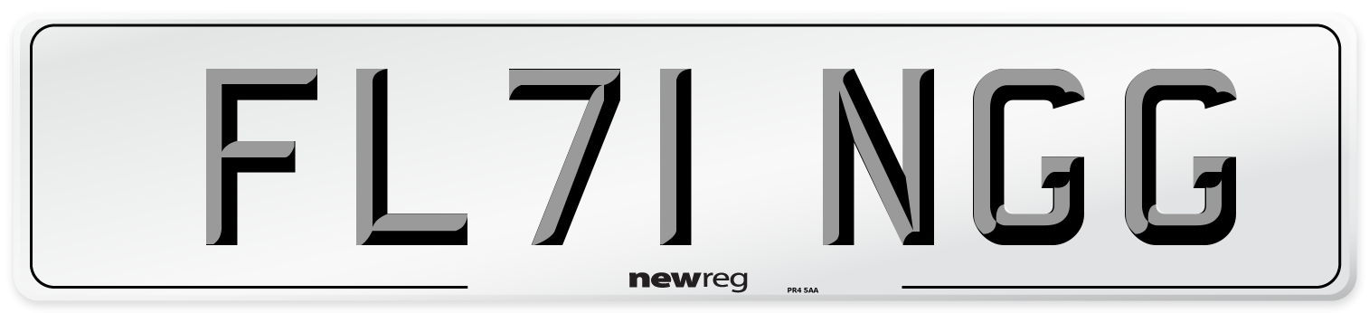 FL71 NGG Number Plate from New Reg